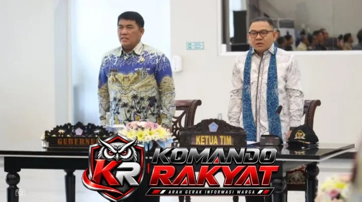 Gubernur  Yulius Selvanus Komaling (YSK) menerima kunjungan kerja Panitia Khusus (Pansus) DPR RI dalam pembahasan RUU tentang Daerah Kepulauan di Wisma Negara Bumi Beringin, Manado, Sulawesi Utara, Jumat (28/8/2026). 