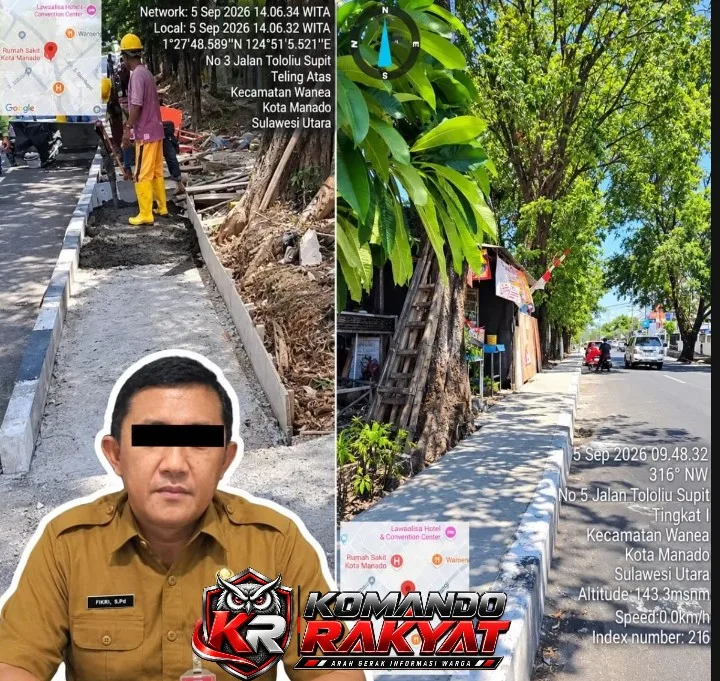 Proyek Drainase Rp2,8 Miliar Disorot: GTI Desak Wali Kota Manado Copot Kadis PUPR dan Seret Kontraktor ke APH